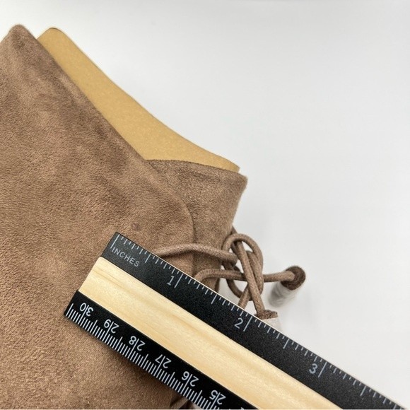 Dr Scholls Womens Size 10 Brown Microsuede Tasseled Wedge Ankle Boots Booties - Picture 11 of 15